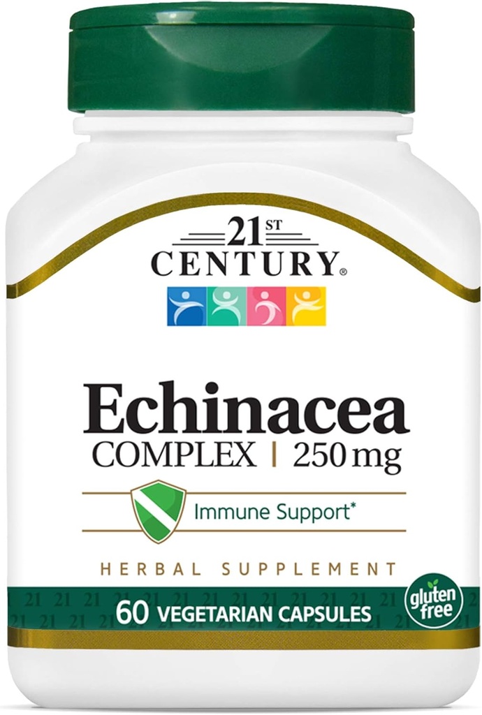21st Century Echinacea Extrakt Veg Kapseln, 60 Zähler