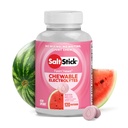 SaltStick Electrolyte FastChews - 120 Wassermelonen Chewable Electrolytes - Salztabletten für Laufen und Hydration, Elektrolytkäse - 120 Zähler