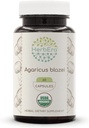 HerbEra Agaricus Blazei USDA Organic 60 Capsules | Natural Herbal Supplement | Certified Organic Vegetarian Capsules and Organic Agaricus Blazei (Agaricus blazei murill) Getrockneter Pilz (60 Kapseln)
