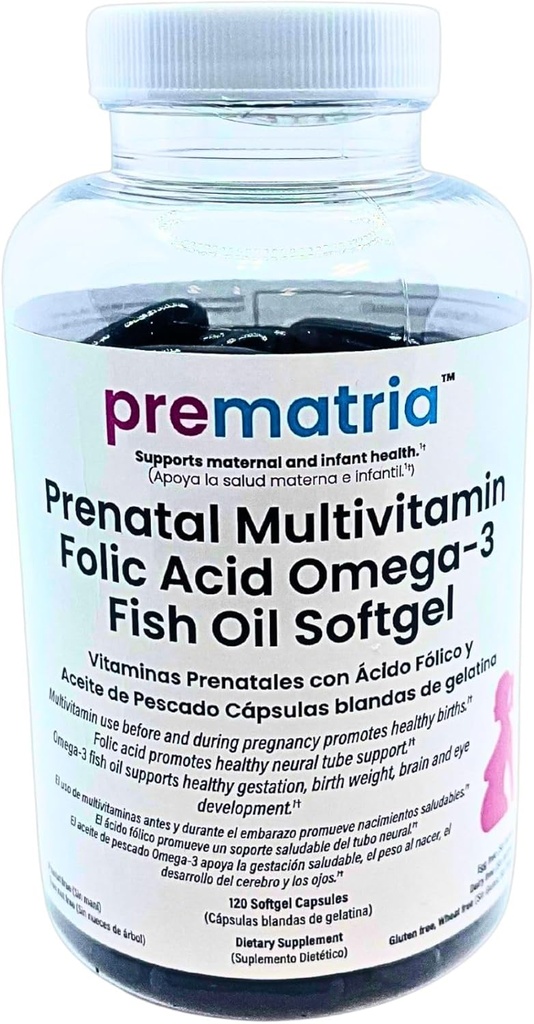 Pränatal Multivitamin Folsäure Omega-3 Fischöl Softgel