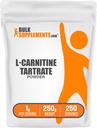 BulkSupplements.com L-Carnitin L-Tartrate Pulver - Carnitin-Ergänzung, L-Carnitin Tartrate, L Carnitin 1000mg - Aminosäure-Ergänzung, Glutenfrei, 1000mg pro Servierung, 250g (8.8 oz)