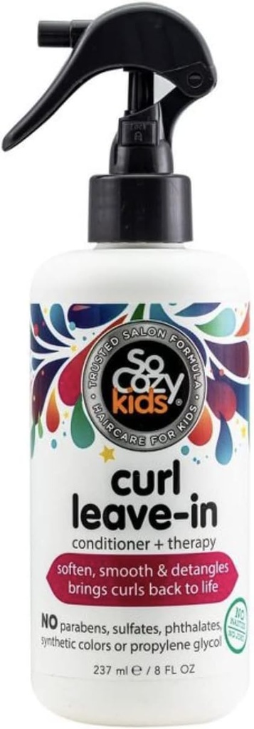 L'il Critters Faser-Gummi-Ergänzung für Kinder Verdauungsunterstützung, 90 Gummi &amp; So kozy Leave in Conditioner Spray für Kinder Curly Hair Detangler, 8 Fl Oz