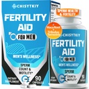 Male Fertility Supplements, Advanced Fertility Supplement für Männer Optimal Sperm Count Motility & T-Level mit Maca Root, Tribulus Terrestris, Zink, CoQ10, Pre Conception für ihn, 90 Caps