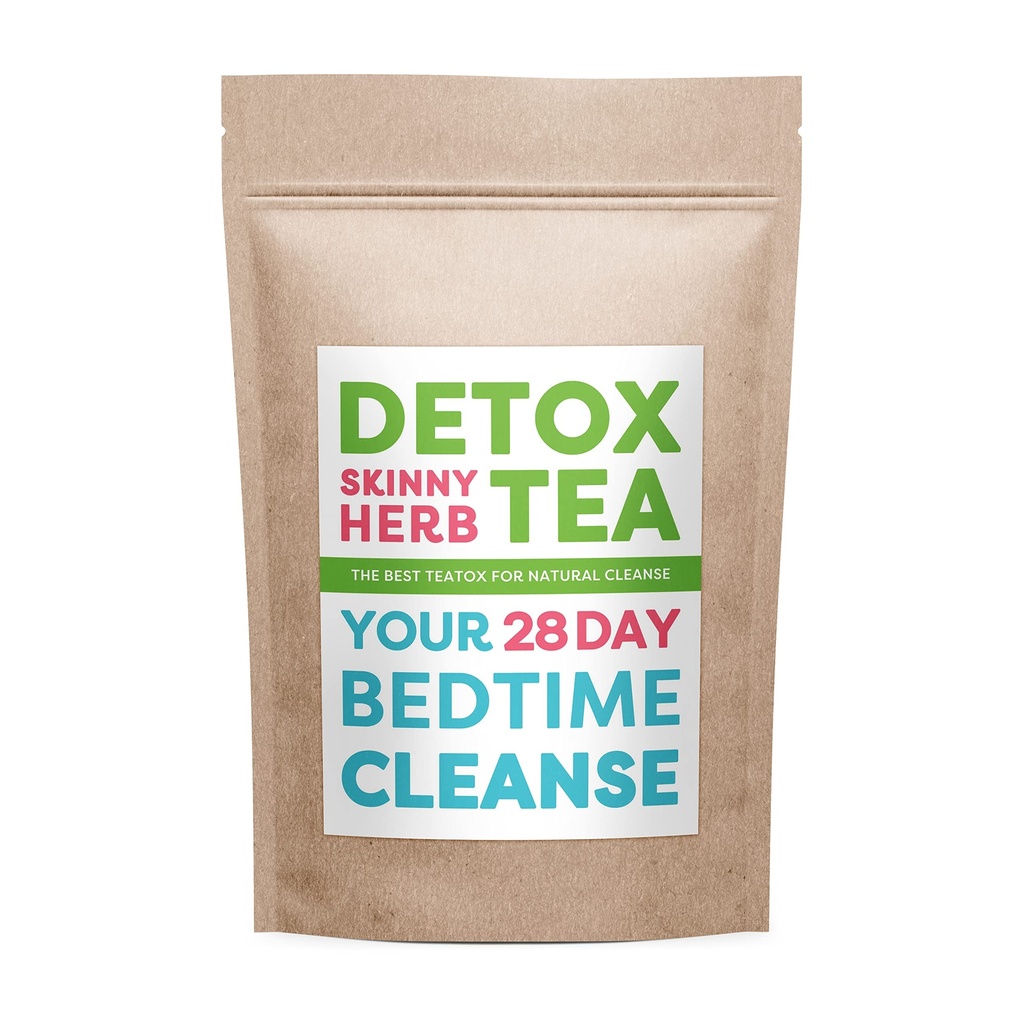 28 Tage Bedtime Cleanse: Detox Skinny Kräuter - Effektive Detox Tee, Support Cleanse, 100% natürlich
