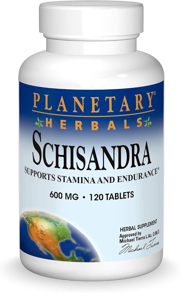 Planetary Kräuter Schisandra Tabletten, 600 mg, 120 Count