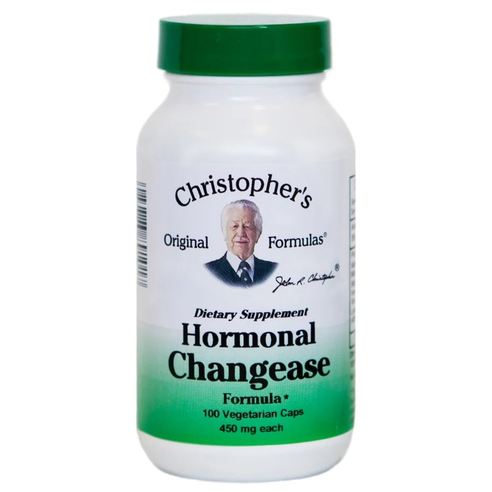 Christopher's Original Formeln Hormonelle Änderung Formel – 450 mg – 100 Vegetarische Kapseln – Herbal Menopause Unterstützung