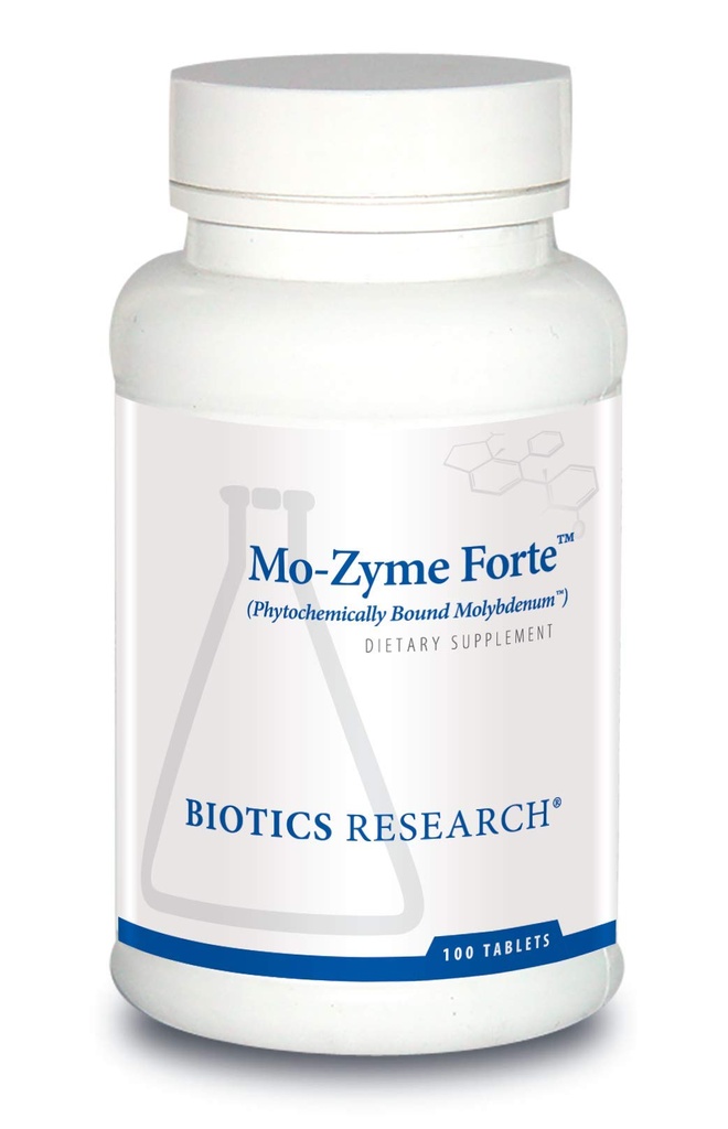 Biotics Research MoZyme Forte Molybdän 150 mcg, Liver Support, Detoxification, Essential Trace Element, Gesunder Stoffwechsel, Antioxidans Support 100 Tablets
