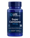 Life Extension Super Carnosine, L-Carnosin, Luteolin, Vitamin B1, Muskelunterstützung, Übung Erholung, Herzgesundheit, Glutenfrei, Non-GMO, Vegetarisch, 60 Kapseln