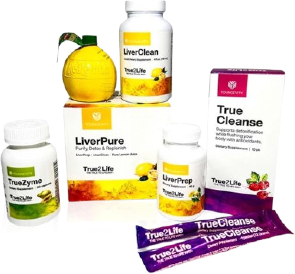 Youngevity 30 Day Detox - Liver, Gut, Digestion Ultimate Detox - 30+ Früchte, Kräuter und proprietäre Kofaktoren - Komplette natürliche Reinigung - Einfache, schnelle Entgiftung + Wiederholung (30 Tage Versorgung)