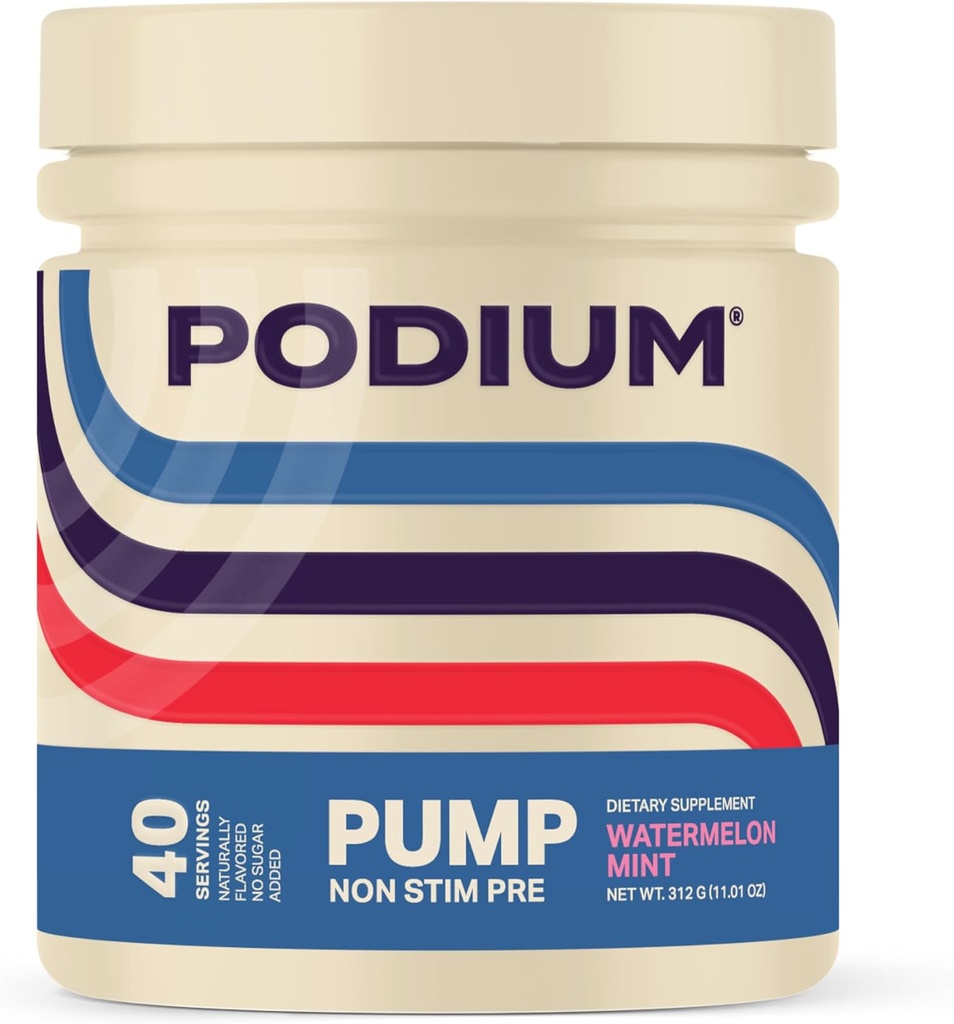 Podium Nutriton, Pumpe, Stimulant Free Pre-Workout, 40 Portionen (Watermelon Mint)