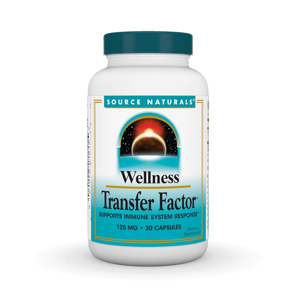 Quelle Naturals Wellness Transfer Factor, unterstützt Immunsystem Antwort* 125mg - 30 Kapseln