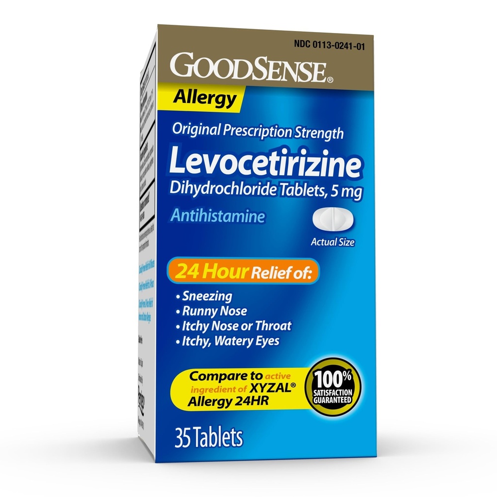 Good Sense Levocetirizin Dihydrochlorid Tabletten, Antihistamin, 5 mg, 35 Count (Pack von 1)
