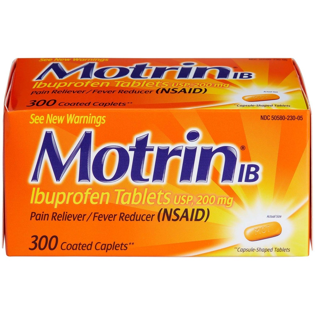Motrin Ib Ibuprofen Tabletten Schmerzlinderung: 300 beschichtete Kapseln