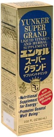 Super Grand, flüssige Vitamin & Kräuter-Ergänzung, Nergy Kräuter-Ergänzungen, Kräuter-Energie-Boost, Reduziert körperliche Müdigkeit und Müdigkeit, 2.02 Fl oz, Made in Japan