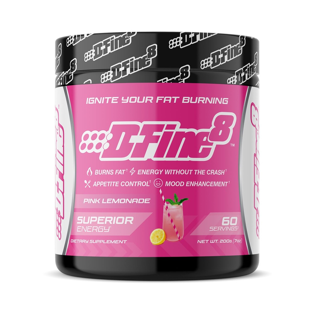 Thermogenic Pre-Workout Energy Powder & Shredding Supplement, Boost Energy Mood & Focus, Sugar Free, Enthält Senactiv, Endurance, 300mg Koffein, N-Acetyl-L-Tyrosin (Pink Lemonade)