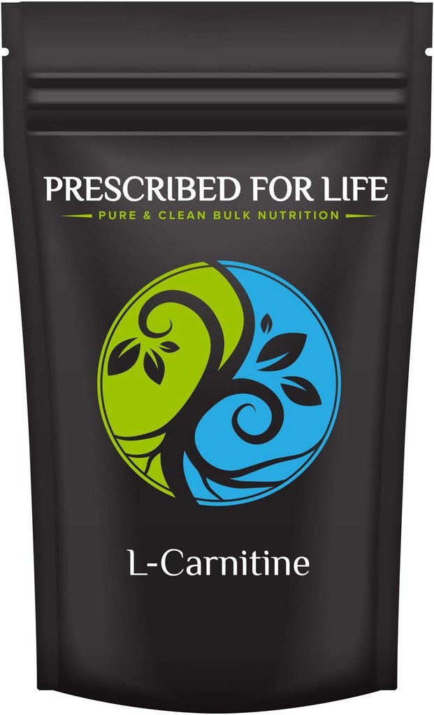 Prescribed For Life Carnitine Powder (Assay: > 99%) | L Carnitine Amino Acids Supplement | Vegan, Non GMO, Kosher, Gluten Free (2kg / 4.4lb)