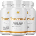 Temerovol - männliche Ergänzung - stärkt Energie, Kraft & Libido - Lean Muscle Builder, 60 Kapseln - 3 Flaschen Bundle