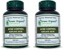 Green Organic Supplements Acne, Azelaic Acid, 90 VCaps, High Absorbable, Non-GMO, Gluten-Free, (Pack von 2)