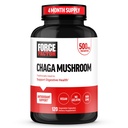 FORCE FACTOR Chaga Mushrooms Kapseln, Pilz-Ergänzung zur Unterstützung Gut Gesundheit und Verdauung, Hergestellt aus echten Pilzen, Vegan, Non-GMO, 120 Kapseln