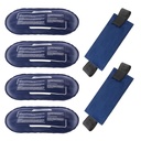 Ice Packs für Verletzungen Wiederverwendbar, 4 Pack Hot and Cold Gel Packs und 2 Pack einstellbare flexible Gel Wraps für Rücken Schultern Arme Knie und Beine Verletzung Erholung, Alleviate Gelenk und Muskel Schmerzen Relief