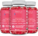 Kid Probiotic Gummies für Verdauungs-Gesundheit, Chewable Daily Probiotic für Kinder Alter 4+. Oral Care, Bauchstörung, Gut Health. Strawberry Flavor, USDA Organic, Probiotika für Kinder 90ct (3)