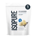 Isopure Zero Carb 100% reine Whey Isolate Protein Pulver, Lactosefrei, Glutenfrei, mit Vitaminen, Creamy Vanilla, 25g Protein Per Serving, 1 Lb, 15 Portionen (Verpackung Mai Vary)