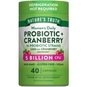 Nature's Truth Probiotics for Women | 5 Billion CFUs Daily | 40 Vegetarische Kapseln | mit Cranberry | Non-GMO & Gluten Free | Keine Kühlung erforderlich