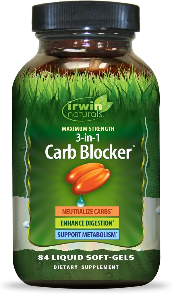 Irwin Naturals Maximale Stärke 3-in-1 Carb Blocker 84 Count