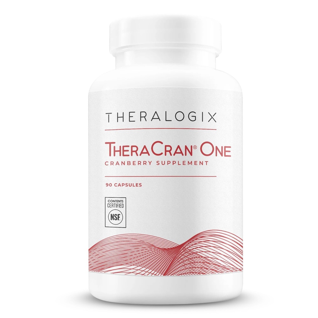Theralogix TheraCran One Cranberry Capsules - 90-Day Supply - Supplement für Männer und Frauen - zur Unterstützung von Urinary Tract Health* - 36mg Soluble PACs per Capsule - NSF Certified, 90 Count (Pack von 1)