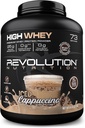 Revolution Nutrition, High Whey, Protein Powder 6LB, Whey Isolate, Glutenfrei, Lean Muskelmasse für Männer & Frauen, 25g Protein Per Scoop, 2.7kg, 73 Portionen (Iced Cappuccino, 6 Pound)