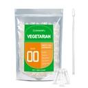 wananfu Größe 00 Leere Kapseln Vegetarisch (1000 Zähler) Bundle mit Micro Lab Spoon, Klare füllbare Veggie Pillen Kapseln 00 für Ihre eigenen Ergänzungen