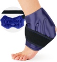 Knöchel-Eispaket Wrap für Schwellung, Ice Pack für Knöchelverletzungen Wiederverwendbar, Kaltkompresstherapie für Füße Schmerzlinderung, Knöcheleis Wrap für Sprains, Achilles, Tendonitis, Plantar Fasciitis Blau