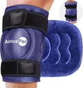XXL Ice Pack Wrap Around Knee Nach Chirurgie, Wiederverwendbares Gel Großes Eispaket für Verletzungen, Schmerzlinderung, Schwellung, Sportverletzungen, 1 Pack Blau