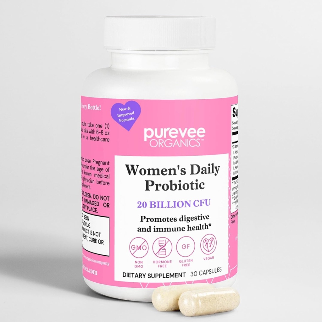 Vaginale Probiotika für Frauen, 13 essentielle Probiotic Strains, Vaginal + pH Balance für Frauen Pillen und Urinary Tract Health, 30 Caps