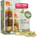 Zahler Multivitamin 50+, Iron-Free Formula + Lutein for Eye Health, 60 Capsules.