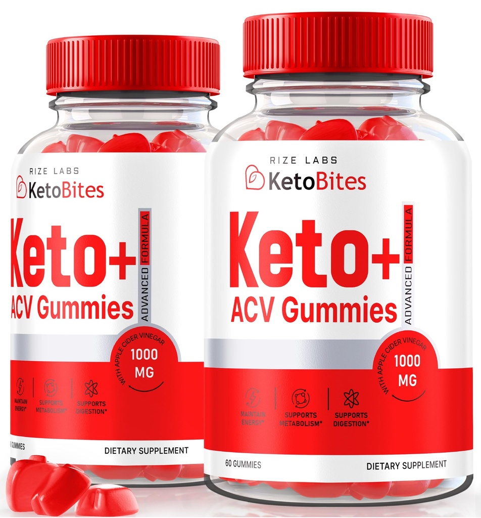 rize labs - Keto Bites ACV Gummis für Fortgeschrittene Gewichtsverlust, All Natural Apple Cider Essig Supplement (120 Gummi)