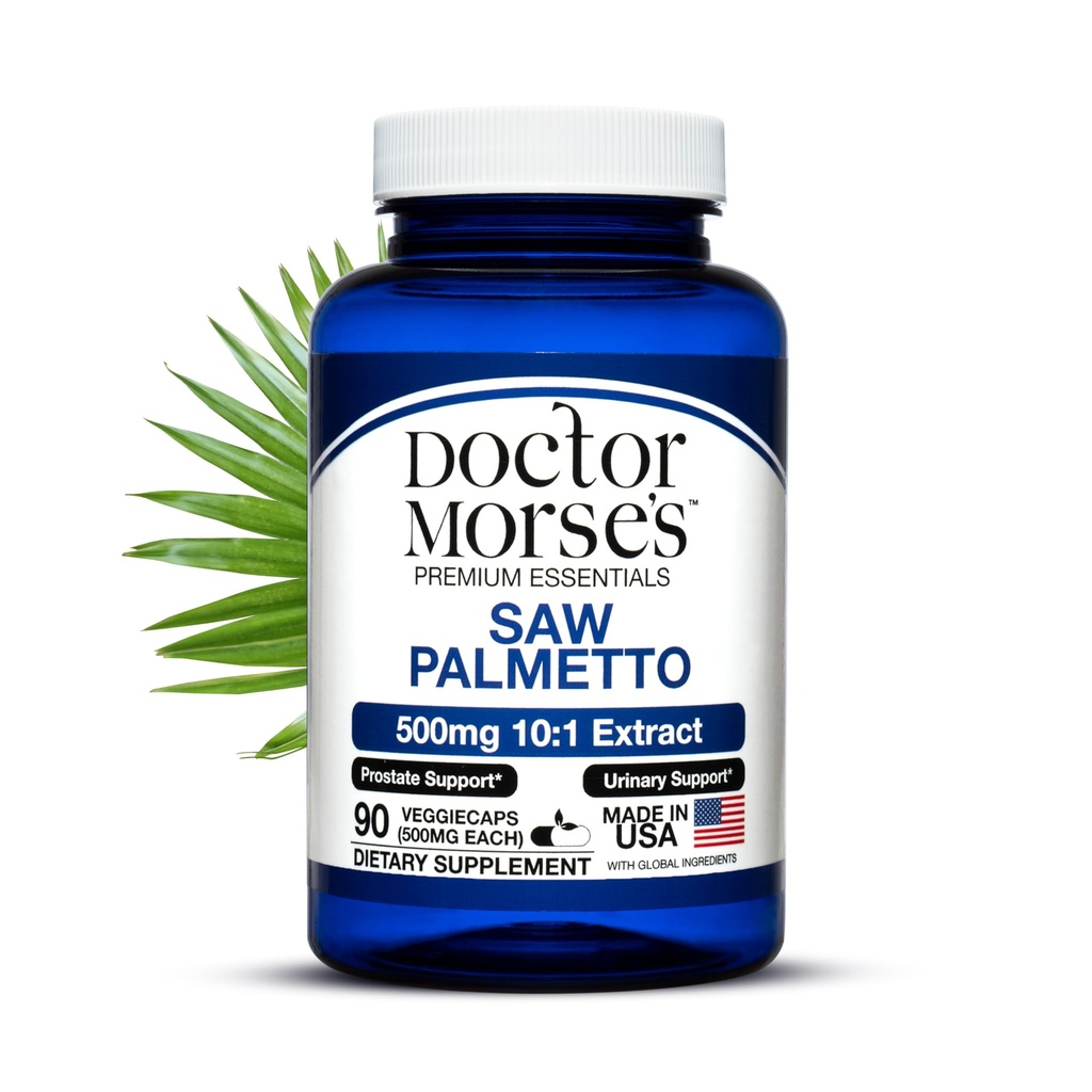 Doctor Morse's Saw Palmetto 10:1 Extrakt 500mg Äquivalent zu 5000mg, Prostate Health Support Supplements für Männer und Frauen - FDA-Registered, NSF-zertifizierte Einrichtung - Extra Strength Formula - 90 Caps