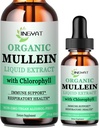 Mullein Tropfen für Lunge | Leistungsstarker Mullein Blattextrakt mit Chlorophyll, Vitamin C, Cinnamon für Immununterstützung, Detox & Respiratory Support, Bronchial Support | Non-GMO, Kosher, Gluten-Free
