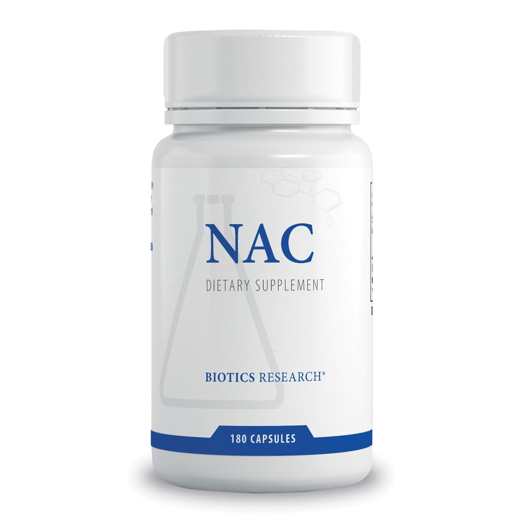 Biotics Research NAC N Acetyl L Cystein, 500 Milligramm, Glutathion Produktion, Entgiftungsunterstützung, Muskelrückgewinnung, Gesunde Lunge. 180 Caps