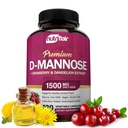 NutriFlair D-Mannose 1200mg, 120 Kapseln - mit Cranberry und Dandelion Extract - Natürliche Urinary Tract Health UTI-Support - Best D Mannose Powder - Flush Verunreinigungen, Detox Body, für Damen und Herren