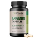 Apigenin Capsules 50mg - 60 Count, Vegan, Non-GMO, Sleep & Cognitive Support Supplement - Chamomile Flavonoid for Relaxation, Prostate Health, Melatonin-Free, Liposomal Formula for Enhanced Absorption | Melatonin-Free Sleep Support, Chamomile Flavonoid for Relaxation & Cognitive Function, Vegan, Non-GMO, 2-Month Supply