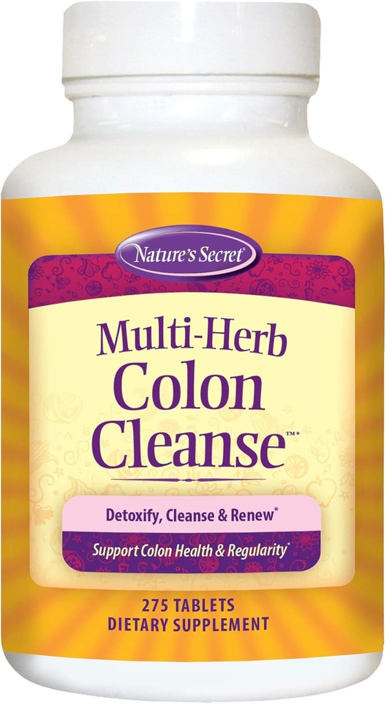 Nature's Secret Multi-Herb Colon Cleanse unterstützt Verdauungs- und Regelmäßigkeit, 275 Tabletten