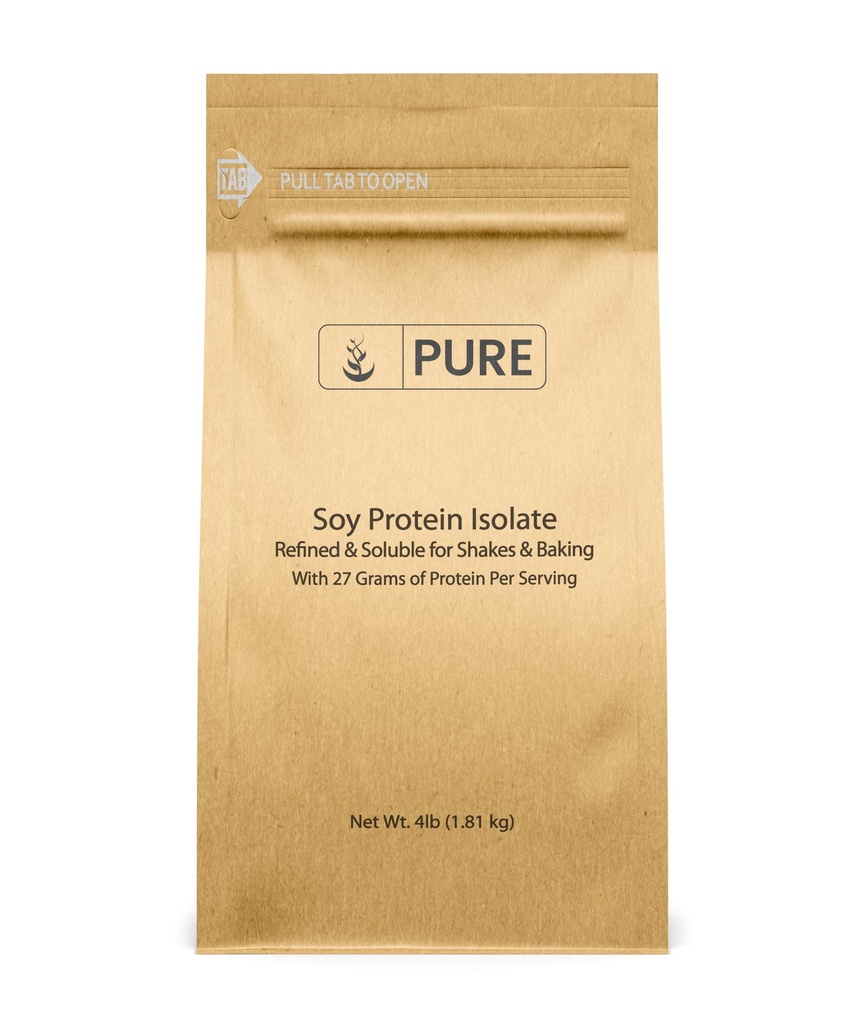 PURE ORIGINAL INGREDIENTS Sojaprotein Isolat (4 lb) Immer rein, keine Füllstoffe oder Additive