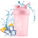 Prodigy Nutrition Labs Premium Shaker Bottle Perfekt für Protein Shakes und Pre Workout -14 Ounce (Pink)