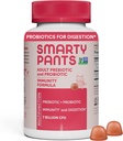 SmartyPants Adult Probiotic & Prebiotic Gummies for Digestive Health: Gut Health Supplement, Klinisch studierte Präbiotikum für Immununterstützung, Erdbeere, 60 Count (30 Tage Versorgung)