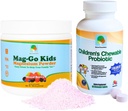 Raise Them Well Mag-Go Kids Magnesium Powder, Childrens Probiotic & Kids Vitamin C and Immune Support
