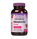 Bluebonnet Nutrition EarthSweet Melatonin 5 mg schnell wirkende nächtliche Entspannung und erholsame Schlafunterstützung - Schlafmittel - glutenfrei, vegan - Himbeergeschmack - 120 Kautabletten