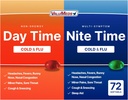ValuMeds Cold & Flu Multi-Symptom Relief für Stau, Kopfschmerzen, Sore Throat, Aches und Schmerzen, Fever | Acetaminophen (Daytime & Nighttime, 72 Count)