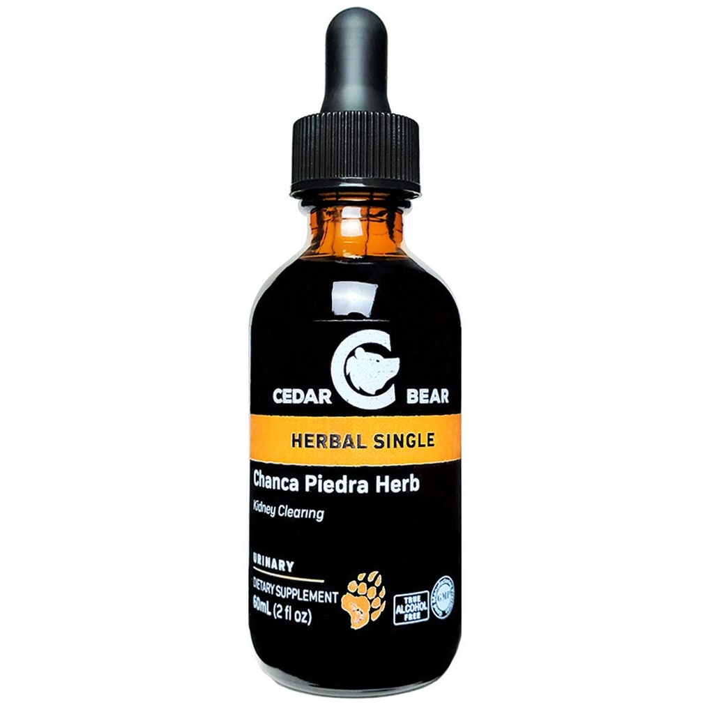 Zedernbär Chanca Piedra (Phyllanthus niruri) Flüssige Kräuterergänzung, die klare Gallenblase und Nieren hilft, unterstützt Hepatik, Herz-Kreislauf, Respirator und Verdauung 2 FL Oz