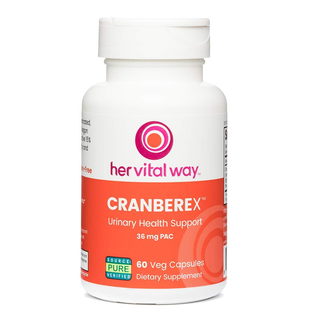 Cranberex - Cranberry Pills für Damen und Herren - Cranberry Supplement mit 36mg PAC - Cranberry Extract Kapseln für Urinary Tract Health und Kidney Care - 60 Veg Kapseln
